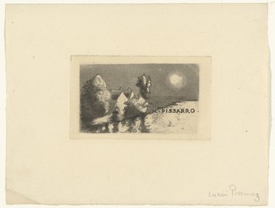 ピサロ夫人の名刺 作： Lucien Pissarro