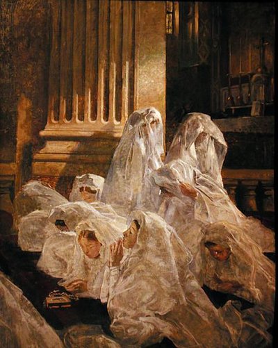 The Communicants」（油彩・キャンバス 作： Lucien Simon