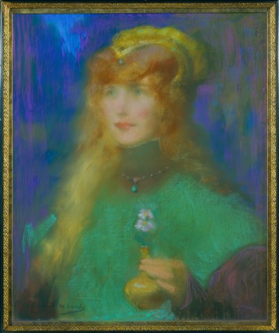 蘭の花を持つ姫 作： Lucien Victor Guirand de Scevola