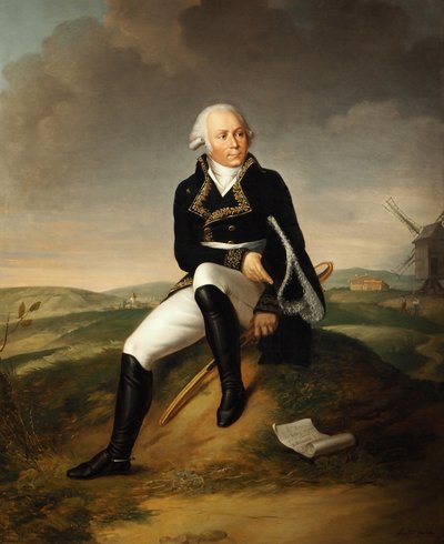 フランソワ・クリストフ・ケラーマンの肖像1735-1820（キャンバスに油彩） 作： Lucile Fouillon Vachot
