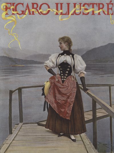 スイス（スイス）。ルフィガロイラストの表紙、1893年7月 作： Lucius Rossi