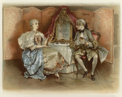 The School for Scandal（chromolitho）のイラスト 作： Lucius Rossi
