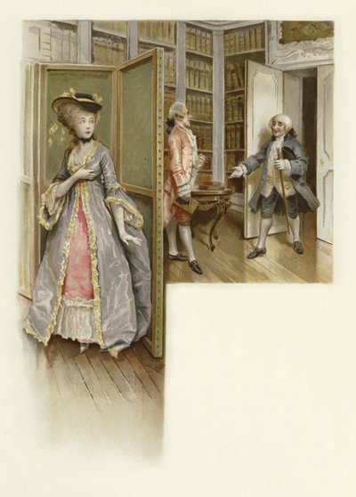 The School for Scandal（chromolitho）のイラスト 作： Lucius Rossi