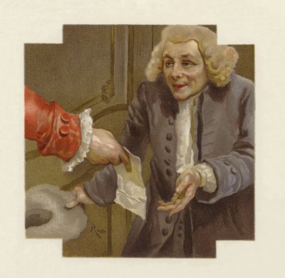 The School for Scandal（chromolitho）のイラスト 作： Lucius Rossi
