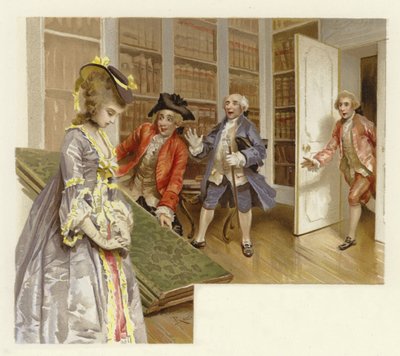 The School for Scandal（chromolitho）のイラスト 作： Lucius Rossi