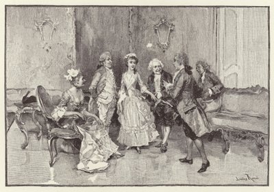 The School for Scandal（chromolitho）のイラスト 作： Lucius Rossi