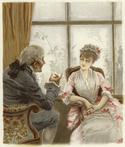 The School for Scandal（chromolitho）のイラスト 作： Lucius Rossi