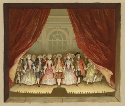 The School for Scandal（chromolitho）のイラスト 作： Lucius Rossi