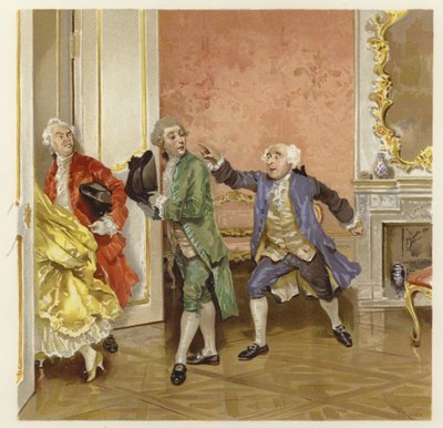 The School for Scandal（chromolitho）のイラスト 作： Lucius Rossi