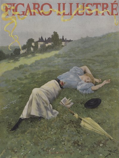 春。ルフィガロイラストの表紙、1896年5月 作： Lucius Rossi