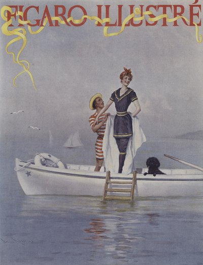 海で満水1894年8月、ルフィガロイラストの表紙 作： Lucius Rossi