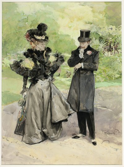 公園の男と女 作： Luděk Marold