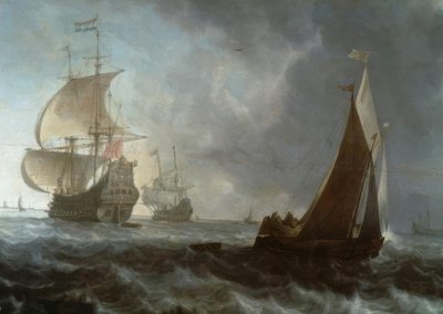 オランダの軍艦 作： Ludolf Backhuysen