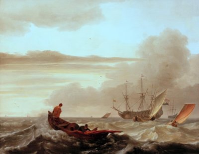 L.Backhuysen、動く海 作： Ludolf Backhuysen