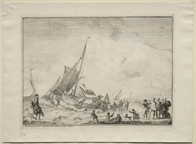 船の進水、1701年。 作： Ludolf Backhuysen