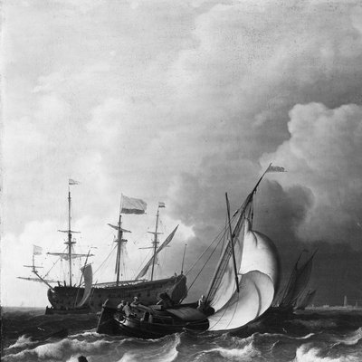 荒れた海 作： Ludolf Bakhuysen