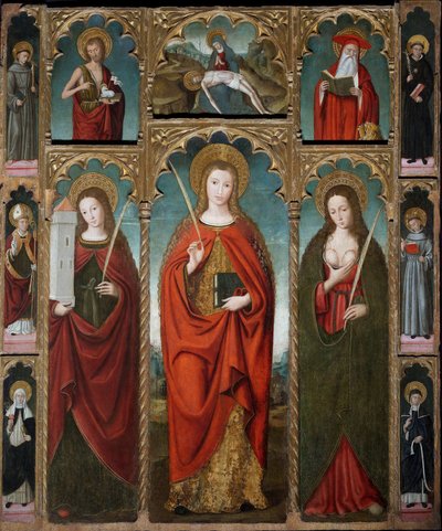聖デヴォタのポリプティク、1517年頃（テンペラ、パネル） 作： Ludovico Brea