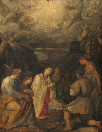 羊飼いの礼拝、1602年頃 作： Ludovico Cardi Cigoli
