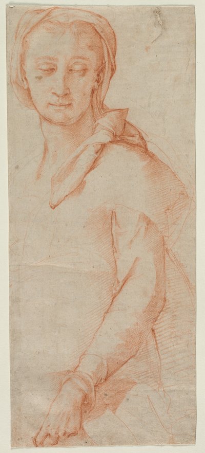 女性の半身像研究 作： Ludovico Cardi Cigoli