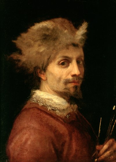自画像、1606年頃（キャンバスに油彩） 作： Ludovico Cardi Cigoli