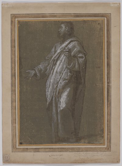 立っている男性の姿、c。 161013。 作： Ludovico Cardi Cigoli