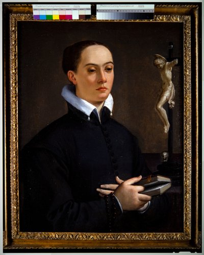 十字架を持つ女性 作： Ludovico Carracci