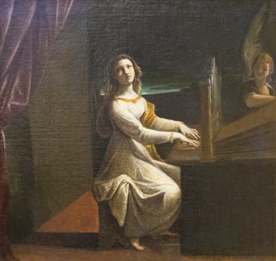 Santa Cecília, c.1607 (óleo sobre tela) 作： Ludovico Carracci