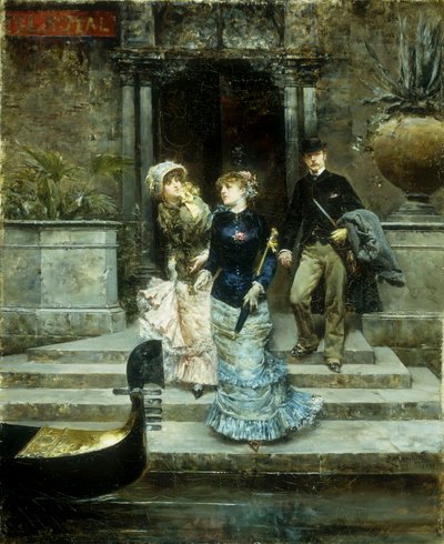 ホテルロイヤル、ベニス、1881年からの出発 作： Ludovico Marchetti