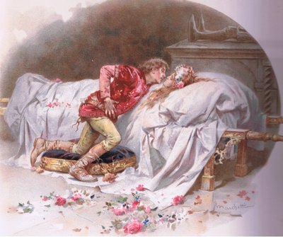 あなたの薬は速いです。したがって、私は死ぬというキスで、ロミオとジュリエットのイラスト、 作： Ludovico Marchetti