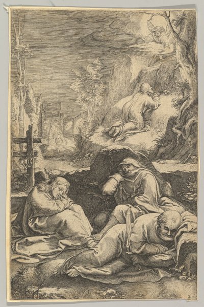 キリストの受難』より「庭園の苦悩」 1623年頃 作： Ludovicus Siceram