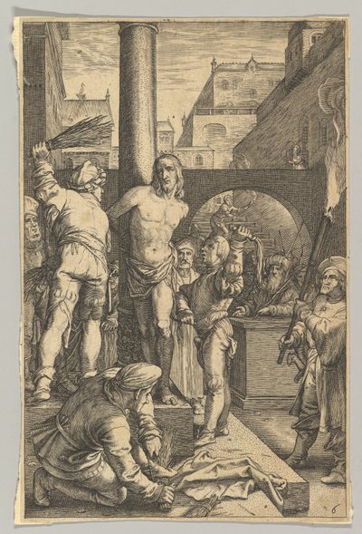 キリストの受難』の「鞭打ち」、1623年頃。 作： Ludovicus Siceram