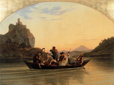 シュレッケンシュタインの交差点、1837年 作： Ludwig Adrian Richter