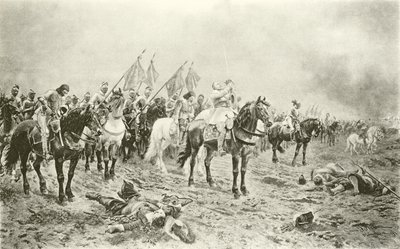 ルッツェンの戦いの前のグスタフ・アドルフ（グラビア） 作： Ludwig Braun