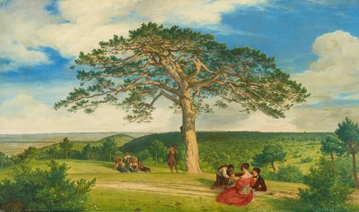 Moding近くのBruhl渓谷にある大きな松 作： Ludwig Ferdinand Schnorr von Carolsfeld
