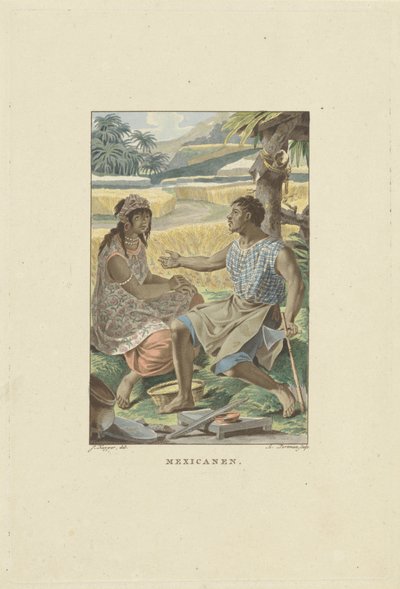 メキシコの住人 メキシコ人 (オブジェクトのタイトル) 作： Ludwig Gottlieb Portman