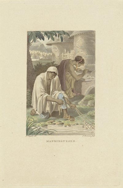 西アフリカの住民、マンディンカ Mandinguese (オブジェクトのタイトル) 作： Ludwig Gottlieb Portman