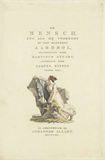 岩場の女 タイトル ページ: M. スチュアート、ノウン グローブに現れる男、1803 年 作： Ludwig Gottlieb Portman
