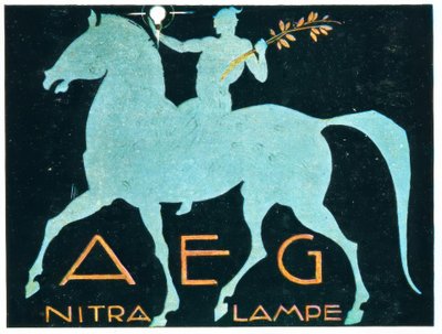 AEG / NITRA LAMPE 作： Ludwig Hohlwein