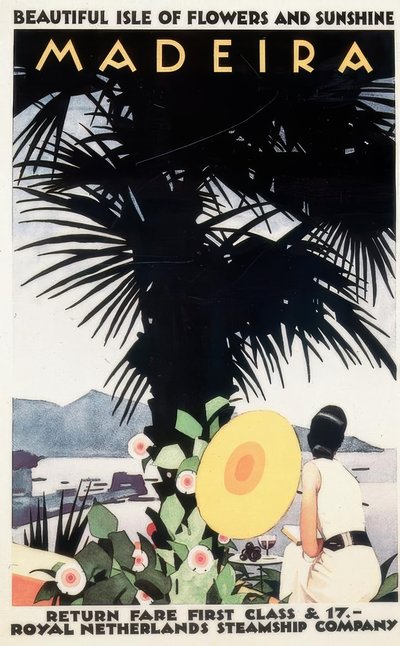 花と太陽の美しい島 MADEIRA 作： Ludwig Hohlwein