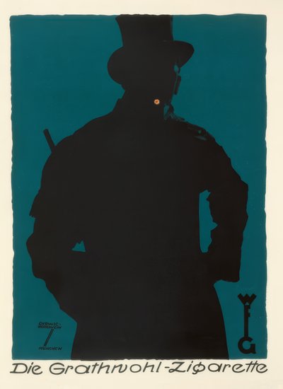 グラースウールのタバコ 作： Ludwig Hohlwein