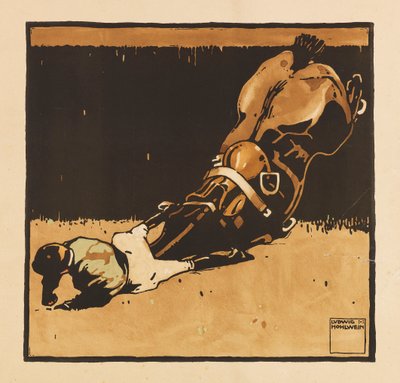 ポートフォリオターフから。 12 枚の競馬の画像、1909 年。 作： Ludwig Hohlwein