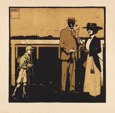 ポートフォリオターフから。 12 枚の競馬の画像、1909 年。 作： Ludwig Hohlwein
