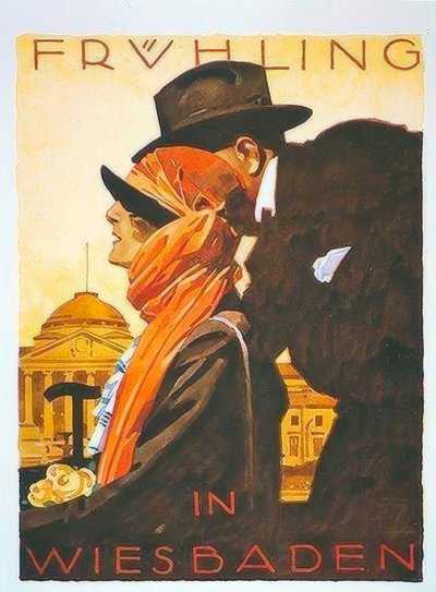 ヴィースバーデンの春 作： Ludwig Hohlwein