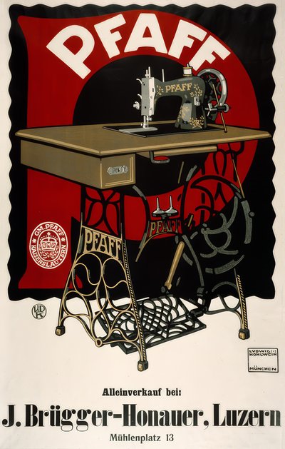 PFAFF 作： Ludwig Hohlwein