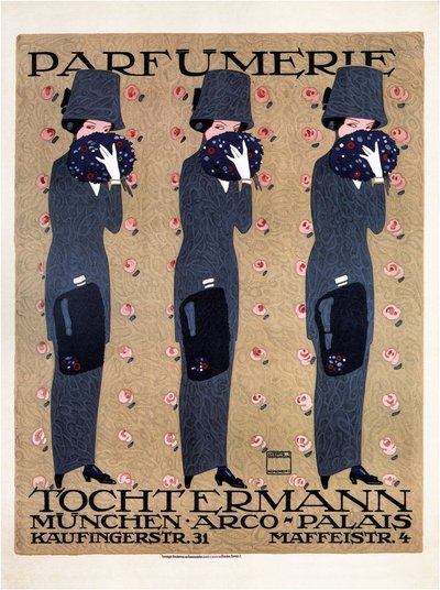 香水の娘、1910 作： Ludwig Hohlwein