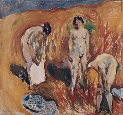 干し草の山の中の女の子 作： Ludvik Peter Karsten