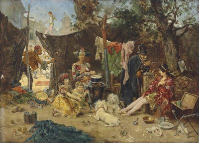 舞台裏 作： Ludwig Knaus
