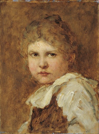 女の子の頭 作： Ludwig Knaus