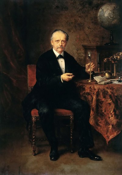 ヘルマンルートヴィヒフェルディナンドフォンヘルムホルツ1821-1894、1881の肖像。 作： Ludwig Knaus