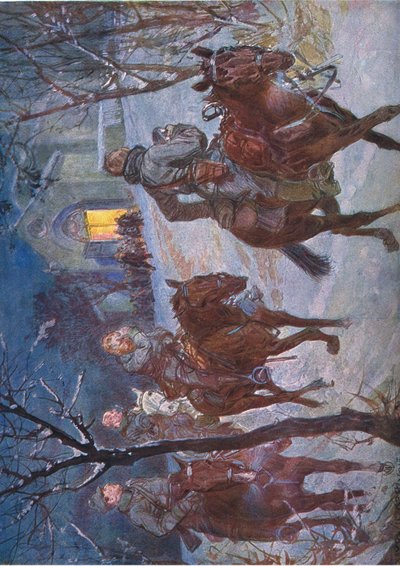 クリスマスイブ、ヒンデンブルクのイラスト、Daterlandischer Derlag CU Weller Berlin、1922年発行 作： Ludwig Koch